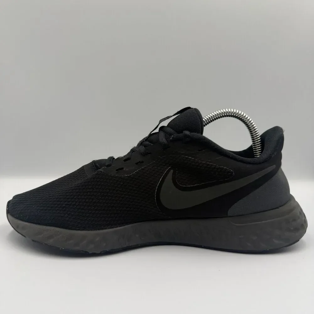 Nike Revolution 5 Mens Size 8 Black Running Shoes Sneakers BQ3204-001 Womens 9.5